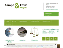 Tablet Screenshot of campocavia.com